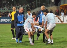 Azerbaijani national football team in domestic qualifying match with Turkey within 2012 European Championship, Baku,  Azerbaijan, Okt.12, 2010