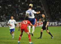 Azerbaijani national football team in domestic qualifying match with Turkey within 2012 European Championship, Baku,  Azerbaijan, Okt.12, 2010