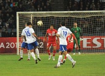 Azerbaijani national football team in domestic qualifying match with Turkey within 2012 European Championship, Baku,  Azerbaijan, Okt.12, 2010