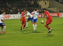 Azerbaijani national football team in domestic qualifying match with Turkey within 2012 European Championship, Baku,  Azerbaijan, Okt.12, 2010