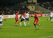 Azerbaijani national football team in domestic qualifying match with Turkey within 2012 European Championship, Baku,  Azerbaijan, Okt.12, 2010