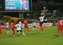 Azerbaijani national football team in domestic qualifying match with Turkey within 2012 European Championship, Baku,  Azerbaijan, Okt.12, 2010