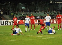 Azerbaijani national football team in domestic qualifying match with Turkey within 2012 European Championship, Baku,  Azerbaijan, Okt.12, 2010