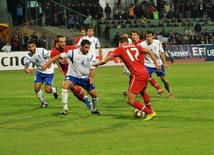 Azerbaijani national football team in domestic qualifying match with Turkey within 2012 European Championship, Baku,  Azerbaijan, Okt.12, 2010