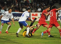 Azerbaijani national football team in domestic qualifying match with Turkey within 2012 European Championship, Baku,  Azerbaijan, Okt.12, 2010