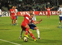 Azerbaijani national football team in domestic qualifying match with Turkey within 2012 European Championship, Baku,  Azerbaijan, Okt.12, 2010