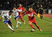 Azerbaijani national football team in domestic qualifying match with Turkey within 2012 European Championship, Baku,  Azerbaijan, Okt.12, 2010