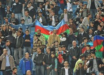 Azerbaijani national football team in domestic qualifying match with Turkey within 2012 European Championship, Baku,  Azerbaijan, Okt.12, 2010