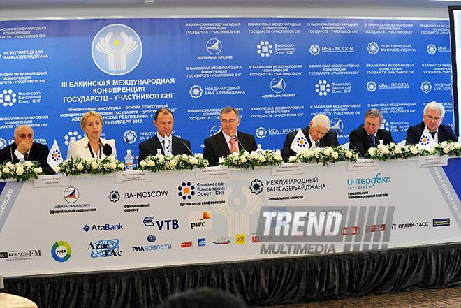 Third Baku International Conference of CIS States, Azerbaijan, Baku, October 21, 2010
