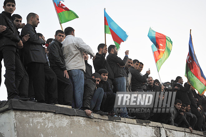 Azerbaijani servicemen buried in second Alley of Honors, Azerbaijan, Baku, November 7 2010