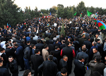 Azerbaijani servicemen buried in second Alley of Honors, Azerbaijan, Baku, November 7 2010