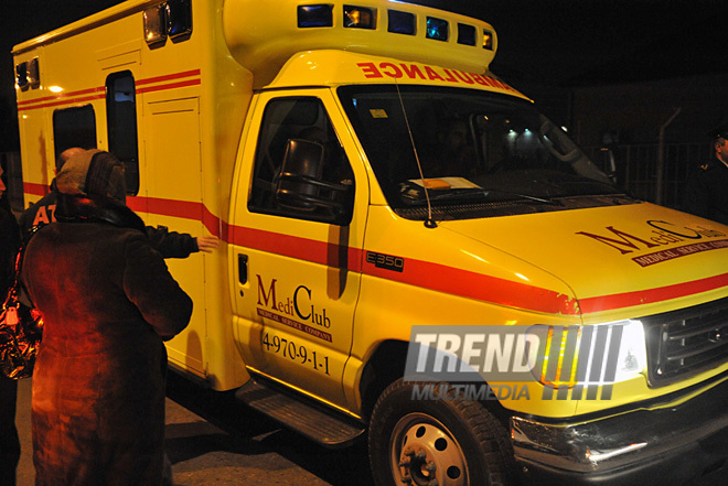 return of the bodies of five dead people and pilgrims injured in accident in Turkey? Azerbaijan, Baku, airport, November 25, 2010