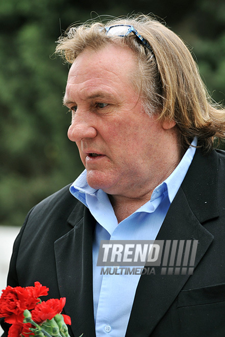 Renowned French actor Gerard Depardieu visits Baku, Baku, Azerbaijan, Dec.13, 2010  