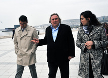 Renowned French actor Gerard Depardieu visits Baku, Baku, Azerbaijan, Dec.13, 2010  