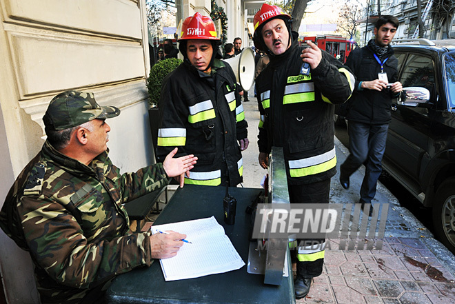 Fire at Traumatology Institute, Baku, Azerbaijan, Dec.24, 2010