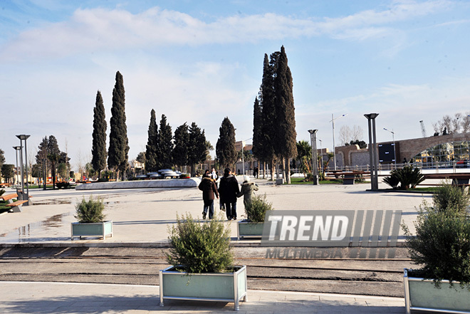 Bakı Ticarət Limanı yaxınlığında yeni park, Bakı, Azərbaycan, 06 yanvar 2011