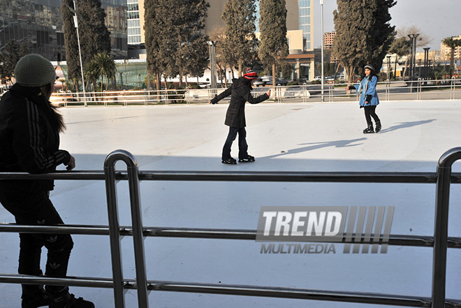 Bakı Ticarət Limanı yaxınlığında yeni park, Bakı, Azərbaycan, 06 yanvar 2011