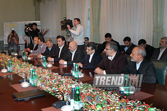 Azerbaijan, Iran sign contract on gas supplies, Baku, Azerbaijan, Jan.12, 2011