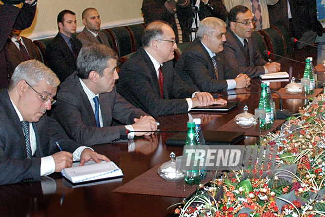 Azerbaijan, Iran sign contract on gas supplies, Baku, Azerbaijan, Jan.12, 2011