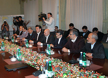 Azerbaijan, Iran sign contract on gas supplies, Iranian Oil Minister Seyed Massoud Mir-Kazemi, NIGEC General Director Javad Oji, Baku, Azerbaijan, Jan.12, 2011