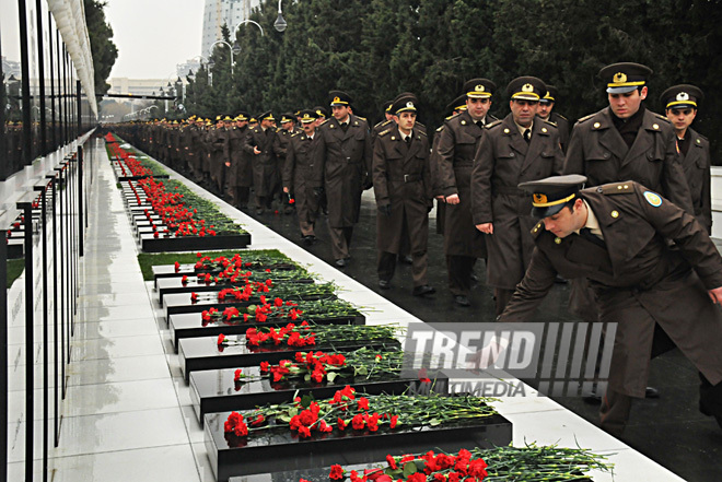 Azerbaijan commemorates 21st anniversary of 20 January tragedy,Azerbaijan, Baku, Jan. 20