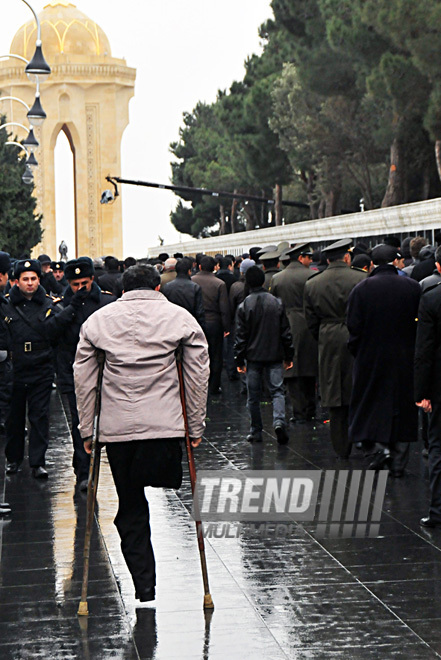 Azerbaijan commemorates 21st anniversary of 20 January tragedy,Azerbaijan, Baku, Jan. 20