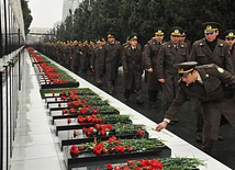 Azerbaijan commemorates 21st anniversary of 20 January tragedy,Azerbaijan, Baku, Jan. 20