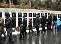 Azerbaijan commemorates 21st anniversary of 20 January tragedy,Azerbaijan, Baku, Jan. 20