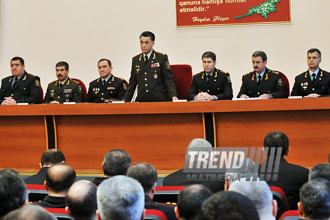 Azerbaijani Interior Ministry holds collegium meeting on results of 2010, Baku, Azerbaijan, Jan.22, 2011