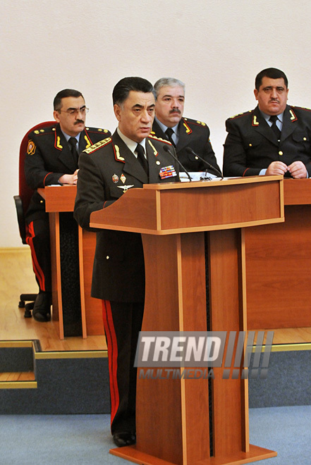 Azerbaijani Interior Ministry holds collegium meeting on results of 2010, Baku, Azerbaijan, Jan.22, 2011