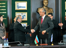 Third meeting of an Azerbaijani-Greek intergovernmental commission on economic cooperation, Industry and Energy Minister Natig Aliyev, Greek Deputy Foreign Minister Spyros Kouvelis, Baku, Azerbaijan, Feb.02. 2011