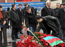 Azerbaijani public commemorates victims of Khojaly genocide, Baku, Azerbaijan, Feb.26. 2011 