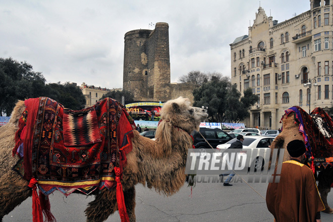 Baku prepares for Novruz holiday, Baku, Azerbaijan, Marc 15, 2011