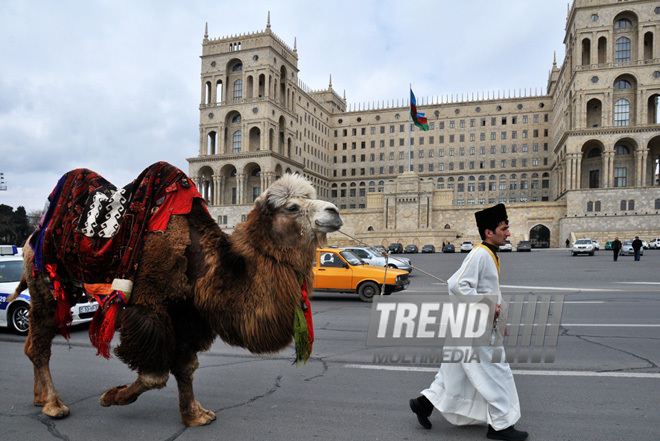 Baku prepares for Novruz holiday, Baku, Azerbaijan, Marc 15, 2011