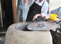 The national-applied art in the streets of Icheri Sheher, Baku, Azerbaijan, April 15, 2011 