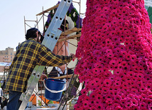 Preparations underway for Flower Holiday in Baku, Azerbaijan, May 09, 2011