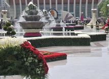 Flower festival in Baku, Azerbaijan, May 10, 2011