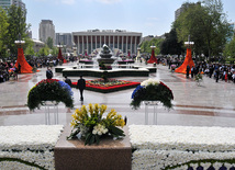 Flower festival in Baku, Azerbaijan, May 10, 2011