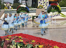 Flower festival in Baku, Azerbaijan, May 10, 2011