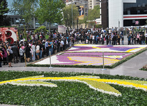 Flower festival in Baku, Azerbaijan, May 10, 2011