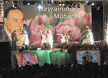 Spectacular fireworks fills Baku sky, Azerbaijan, May 11, 2011 