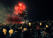 Spectacular fireworks fills Baku sky, Azerbaijan, May 11, 2011 