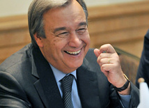 UN High Commissioner for Refugees and IDPs Antonio Guterres, Baku, Azerbaijan, May 19, 2011