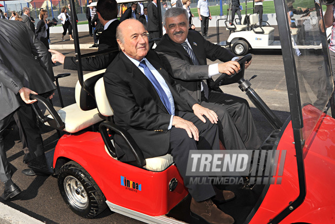 В Баку с участием президентов ФИФА и УЕФА открылся новый стадион, Баку, Азербайджан, 06 июня 2011 г.