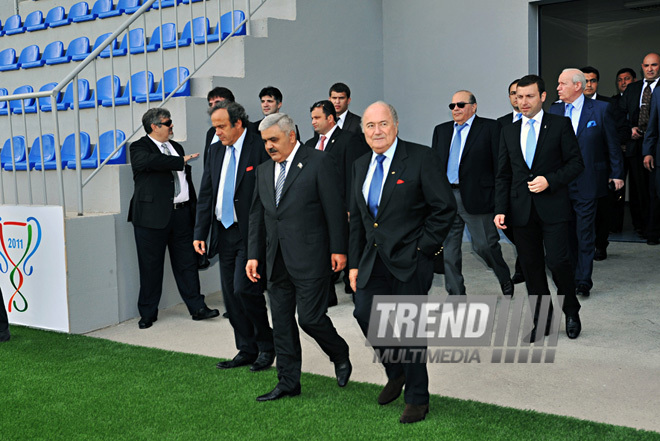 В Баку с участием президентов ФИФА и УЕФА открылся новый стадион, Баку, Азербайджан, 06 июня 2011 г.
