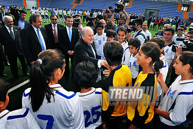 В Баку с участием президентов ФИФА и УЕФА открылся новый стадион, Баку, Азербайджан, 06 июня 2011 г.