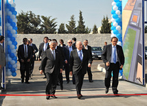 В Баку с участием президентов ФИФА и УЕФА открылся новый стадион, президенты ФИФА, УЕФА и АФФА Йозеф Блаттер, Мишель Платини и Ровнаг Абдуллаев, Баку, Азербайджан, 06 июня 2011 г.