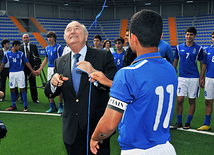 В Баку с участием президентов ФИФА и УЕФА открылся новый стадион, президент ФИФА Йозеф Блаттер, Баку, Азербайджан, 06 июня 2011 г.