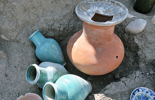 Medieval town of Agsu – the18th century. Archaeological excavations. Agsu, Azerbaijan, June 14, 2011