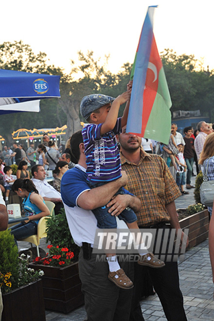 Baku holds concert and fireworks in honor of  National Salvation Day, Azerbaijan, June 15, 2011